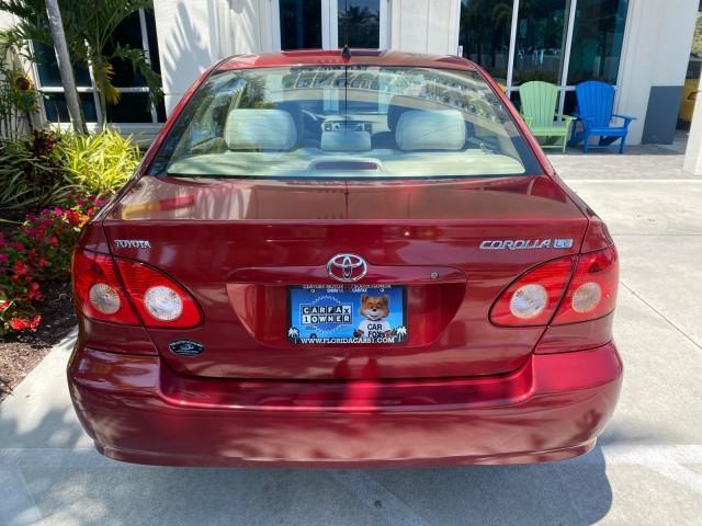2005 Impulse Red Pearl /Light Gray Toyota Corolla S LOW MILES 48,006 1 OWNER (1NXBR30E15Z) with an 1.8L DOHC SEFI 16-Valve 4-Cyl Aluminum Engine engine, Automatic transmission, located at 4701 North Dixie Hwy, Pompano Beach, FL, 33064, (954) 422-2889, 26.240938, -80.123474 - OUR WEBPAGE FLORIDACARS1.COM HAS OVER 100 PHOTOS AND FREE CARFAX LINK 2005 Toyota Corolla S 1 OWNER Sedan 4 DR 1.8L I4 F DOHC 16V Gasoline 38 MPG Front Wheel Drive Features Air Conditioning AM/FM Stereo Automatic Transmission CD Audio Cloth Seats Cruise Control Power Locks Power Mirrors Power Window - Photo#95