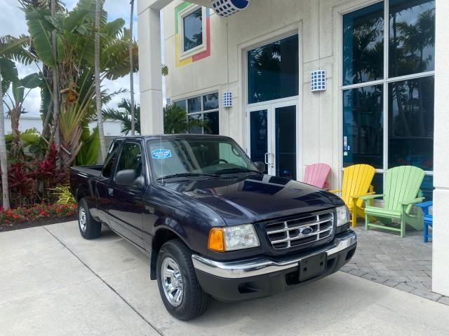 2003 Deep Wedgewood Blue Metallic /Dark Graphite Ford Ranger XLT AUTO X CAB LOW MILES 76,750 (1FTYR44V53P) with an 3.0L SEFI Flex-Fuel FFV V6 Engine engine, Automatic transmission, located at 4701 North Dixie Hwy, Pompano Beach, FL, 33064, (954) 422-2889, 26.240938, -80.123474 - OUR WEBPAGE FLORIDACARS1.COM HAS OVER 100 PHOTOS AND FREE CARFAX LINK 2003 Ford Ranger XLT AUTO AC LOADED GOOD FOR POOL SERVICE OR DELIEVERY SERVICE VERY DEPENDABLE 4 Door Extended Cab Pickup 3.0L V6 F Flex Fuel 23 MPG Rear Wheel Drive Features ABS Brakes Air Conditioning AM/FM Stereo Automatic Tran - Photo#1