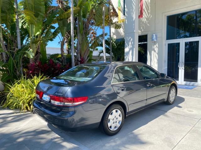 2004 Graphite Pearl /Gray Honda Accord Sdn LX LOW MILES 68,079 (1HGCM56344A) with an 2.4L DOHC MPFI 16-Valve i-VTEC I4 Engine engine, Automatic transmission, located at 4701 North Dixie Hwy, Pompano Beach, FL, 33064, (954) 422-2889, 26.240938, -80.123474 - OUR WEBPAGE FLORIDACARS1.COM HAS OVER 100 PHOTOS AND FREE CARFAX LINK 2004 Honda Accord LX Sedan 4 DR 2.4L I4 F DOHC Gasoline 34 MPG Front Wheel Drive Features ABS Brakes Air Conditioning AM/FM Stereo Automatic Transmission Cassette Player CD Audio Cloth Seats Cruise Control Power Locks Power Mirror - Photo#92