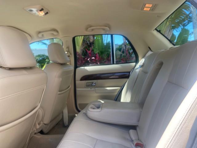 2009 Silver Birch Metallic /Light camel Mercury Grand Marquis LS LOW MILES 54,807 (2MEHM75V99X) with an 4.6L OHC SEFI FFV V8 Engine engine, Automatic transmission, located at 4701 North Dixie Hwy, Pompano Beach, FL, 33064, (954) 422-2889, 26.240938, -80.123474 - OUR WEBPAGE FLORIDACARS1.COM HAS OVER 100 PHOTOS AND FREE CARFAX LINK 2009 Mercury Grand Marquis LS Sedan 4 DR 4.6L V8 F SOHC 16V Flex Fuel 25 MPG Rear Wheel Drive Features ABS Brakes Air Conditioning Alloy Wheels AM/FM Stereo Automatic Transmission CD Audio Cruise Control Flex Fuel Vehicle Leather - Photo#71