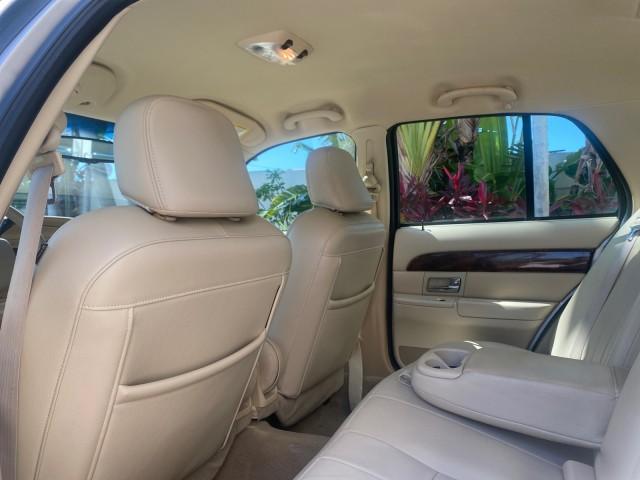 2009 Silver Birch Metallic /Light camel Mercury Grand Marquis LS LOW MILES 54,807 (2MEHM75V99X) with an 4.6L OHC SEFI FFV V8 Engine engine, Automatic transmission, located at 4701 North Dixie Hwy, Pompano Beach, FL, 33064, (954) 422-2889, 26.240938, -80.123474 - OUR WEBPAGE FLORIDACARS1.COM HAS OVER 100 PHOTOS AND FREE CARFAX LINK 2009 Mercury Grand Marquis LS Sedan 4 DR 4.6L V8 F SOHC 16V Flex Fuel 25 MPG Rear Wheel Drive Features ABS Brakes Air Conditioning Alloy Wheels AM/FM Stereo Automatic Transmission CD Audio Cruise Control Flex Fuel Vehicle Leather - Photo#73