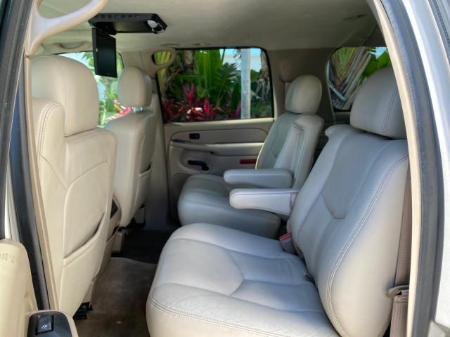 2004 Sandalwood Metallic /Neutral/Shale GMC Yukon XL SLE 1 OWNER LEATHER SUNROOF (1GKEC16Z44J) with an 5.3L Vortec 5300 V8 SFI Flex-Fuel Engine engine, Automatic transmission, located at 4701 North Dixie Hwy, Pompano Beach, FL, 33064, (954) 422-2889, 26.240938, -80.123474 - OUR WEBPAGE FLORIDACARS1.COM HAS OVER 100 PHOTOS AND FREE CARFAX LINK 2004 GMC Yukon XL 1500 SLT 1 OWNER 4 Door Wagon/Sport Utility 5.3L V8 F Flex Fuel 18 MPG Rear Wheel Drive Features ABS Brakes Air Conditioning Alloy Wheels AM/FM Stereo Automatic Transmission Cassette Player CD Audio Cloth Seats C - Photo#79