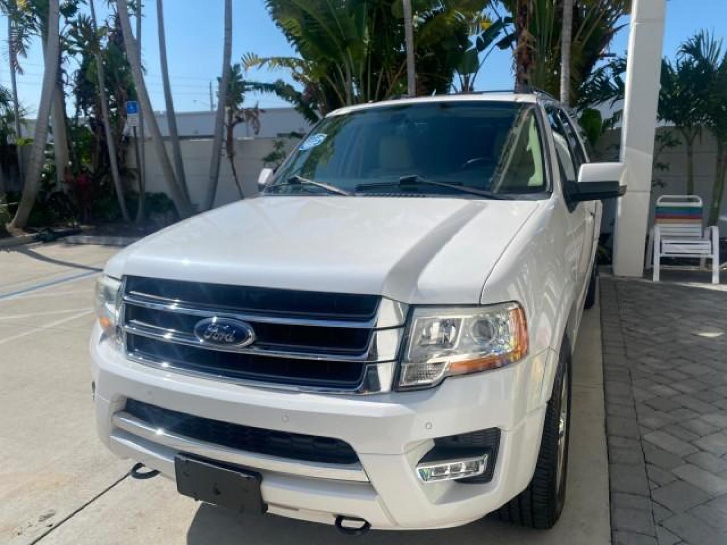 2017 Oxford White /Dune Ford Expedition EL Limited 4WD LOW MILES 75284 (1FMJK2AT3HE) with an 3.5L V6 Cylinder Engine engine, Automatic transmission, located at 4701 North Dixie Hwy, Pompano Beach, FL, 33064, (954) 422-2889, 26.240938, -80.123474 - OUR WEBPAGE FLORIDACARS1.COM HAS OVER 100 PHOTOS AND FREE CARFAX LINK 2017 Ford Expedition EL Limited 4WD 4 Door Wagon/Sport Utility 3.5L V6 F DOHC 24V Gasoline Rear Wheel Drive w/ 4X4 Features 20 Inch Plus Wheels 4WD/AWD A/C Seat(s) ABS Brakes Air Conditioning Alloy Wheels AM/FM Stereo Android Auto - Photo#3