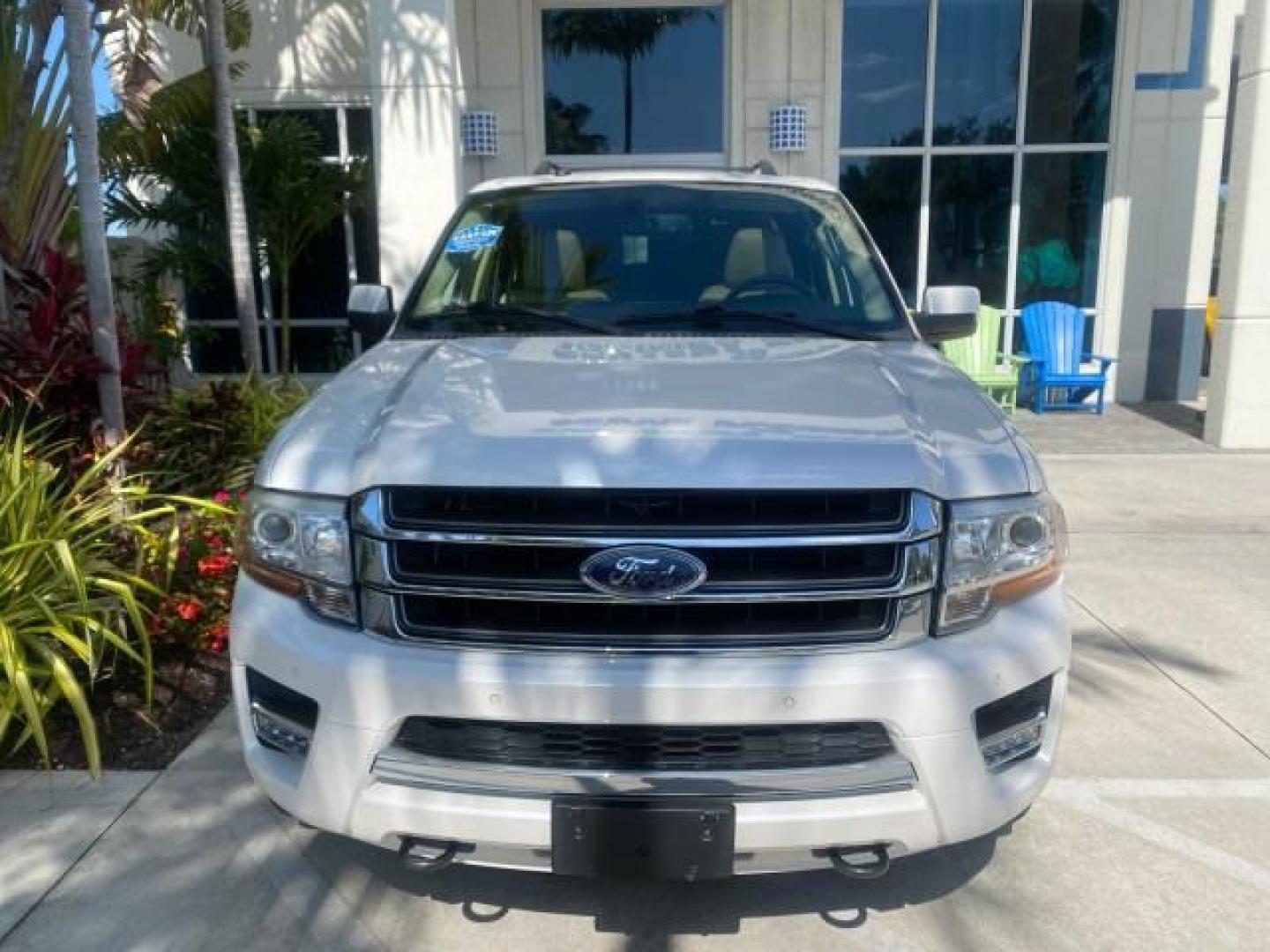 2017 Oxford White /Dune Ford Expedition EL Limited 4WD LOW MILES 75284 (1FMJK2AT3HE) with an 3.5L V6 Cylinder Engine engine, Automatic transmission, located at 4701 North Dixie Hwy, Pompano Beach, FL, 33064, (954) 422-2889, 26.240938, -80.123474 - OUR WEBPAGE FLORIDACARS1.COM HAS OVER 100 PHOTOS AND FREE CARFAX LINK 2017 Ford Expedition EL Limited 4WD 4 Door Wagon/Sport Utility 3.5L V6 F DOHC 24V Gasoline Rear Wheel Drive w/ 4X4 Features 20 Inch Plus Wheels 4WD/AWD A/C Seat(s) ABS Brakes Air Conditioning Alloy Wheels AM/FM Stereo Android Auto - Photo#27