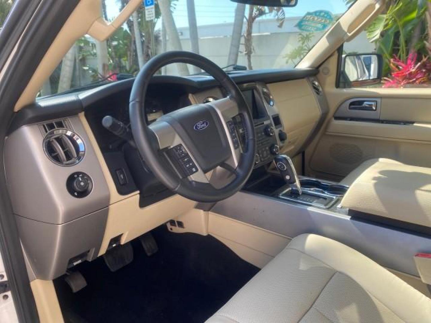 2017 Oxford White /Dune Ford Expedition EL Limited 4WD LOW MILES 75284 (1FMJK2AT3HE) with an 3.5L V6 Cylinder Engine engine, Automatic transmission, located at 4701 North Dixie Hwy, Pompano Beach, FL, 33064, (954) 422-2889, 26.240938, -80.123474 - OUR WEBPAGE FLORIDACARS1.COM HAS OVER 100 PHOTOS AND FREE CARFAX LINK 2017 Ford Expedition EL Limited 4WD 4 Door Wagon/Sport Utility 3.5L V6 F DOHC 24V Gasoline Rear Wheel Drive w/ 4X4 Features 20 Inch Plus Wheels 4WD/AWD A/C Seat(s) ABS Brakes Air Conditioning Alloy Wheels AM/FM Stereo Android Auto - Photo#48