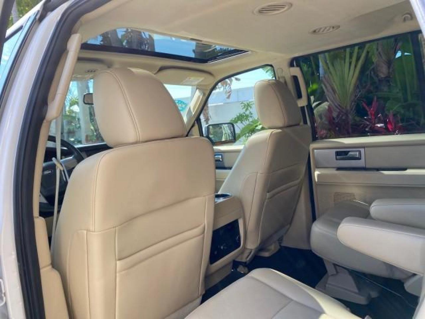 2017 Oxford White /Dune Ford Expedition EL Limited 4WD LOW MILES 75284 (1FMJK2AT3HE) with an 3.5L V6 Cylinder Engine engine, Automatic transmission, located at 4701 North Dixie Hwy, Pompano Beach, FL, 33064, (954) 422-2889, 26.240938, -80.123474 - OUR WEBPAGE FLORIDACARS1.COM HAS OVER 100 PHOTOS AND FREE CARFAX LINK 2017 Ford Expedition EL Limited 4WD 4 Door Wagon/Sport Utility 3.5L V6 F DOHC 24V Gasoline Rear Wheel Drive w/ 4X4 Features 20 Inch Plus Wheels 4WD/AWD A/C Seat(s) ABS Brakes Air Conditioning Alloy Wheels AM/FM Stereo Android Auto - Photo#84
