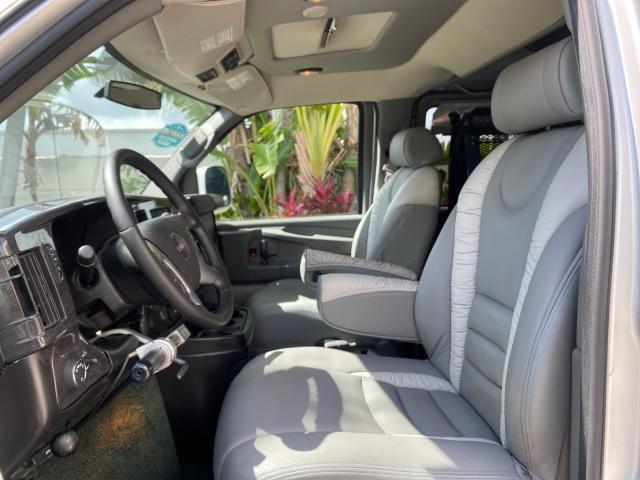 2013 Pure Silver Metallic /Medium Pewter GMC SAVANA HI TOP CONVERSION HANDICAP LIFT LOW MILES 24,857 (1GDS7DC40D1) with an 5.3L Vortec 1000 V8 SFI Flex-Fuel Engine engine, Automatic transmission, located at 4701 North Dixie Hwy, Pompano Beach, FL, 33064, (954) 422-2889, 26.240938, -80.123474 - OUR WEBPAGE FLORIDACARS1.COM HAS OVER 100 PHOTOS AND FREE CARFAX LINK 2013 GMC Savana 1500 MAJESTIC HI TOP CONVERSION VAN LEATHER Van 5.3L V8 F OHV 16V Flex Fuel 17 MPG Rear Wheel Drive Features ABS Brakes Air Conditioning AM/FM Stereo Automatic Transmission CD Audio Convenience Package Cruise Contr - Photo#45