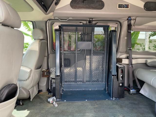 2013 Pure Silver Metallic /Medium Pewter GMC SAVANA HI TOP CONVERSION HANDICAP LIFT LOW MILES 24,857 (1GDS7DC40D1) with an 5.3L Vortec 1000 V8 SFI Flex-Fuel Engine engine, Automatic transmission, located at 4701 North Dixie Hwy, Pompano Beach, FL, 33064, (954) 422-2889, 26.240938, -80.123474 - OUR WEBPAGE FLORIDACARS1.COM HAS OVER 100 PHOTOS AND FREE CARFAX LINK 2013 GMC Savana 1500 MAJESTIC HI TOP CONVERSION VAN LEATHER Van 5.3L V8 F OHV 16V Flex Fuel 17 MPG Rear Wheel Drive Features ABS Brakes Air Conditioning AM/FM Stereo Automatic Transmission CD Audio Convenience Package Cruise Contr - Photo#84