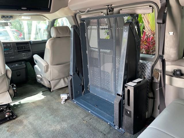 2013 Pure Silver Metallic /Medium Pewter GMC SAVANA HI TOP CONVERSION HANDICAP LIFT LOW MILES 24,857 (1GDS7DC40D1) with an 5.3L Vortec 1000 V8 SFI Flex-Fuel Engine engine, Automatic transmission, located at 4701 North Dixie Hwy, Pompano Beach, FL, 33064, (954) 422-2889, 26.240938, -80.123474 - OUR WEBPAGE FLORIDACARS1.COM HAS OVER 100 PHOTOS AND FREE CARFAX LINK 2013 GMC Savana 1500 MAJESTIC HI TOP CONVERSION VAN LEATHER Van 5.3L V8 F OHV 16V Flex Fuel 17 MPG Rear Wheel Drive Features ABS Brakes Air Conditioning AM/FM Stereo Automatic Transmission CD Audio Convenience Package Cruise Contr - Photo#95