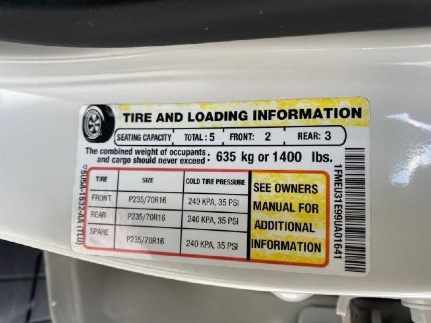 2009 White Suede /Camel Ford Explorer Sport Trac XLT LOW MILES 73,848 (1FMEU31E99U) with an 4.0L SOHC 12-Valve V6 Engine engine, Automatic transmission, located at 4701 North Dixie Hwy, Pompano Beach, FL, 33064, (954) 422-2889, 26.240938, -80.123474 - OUR WEBPAGE FLORIDACARS1.COM HAS OVER 100 PHOTOS AND FREE CARFAX LINK 2009 Ford Explorer Sport Trac XLT Sport Pickup 4.0L V6 F SOHC 12V Gasoline 21 MPG Rear Wheel Drive Features ABS Brakes Air Conditioning Alloy Wheels AM/FM Stereo Automatic Transmission Auxiliary Audio Input CD Audio Cloth Seats Cr - Photo#69