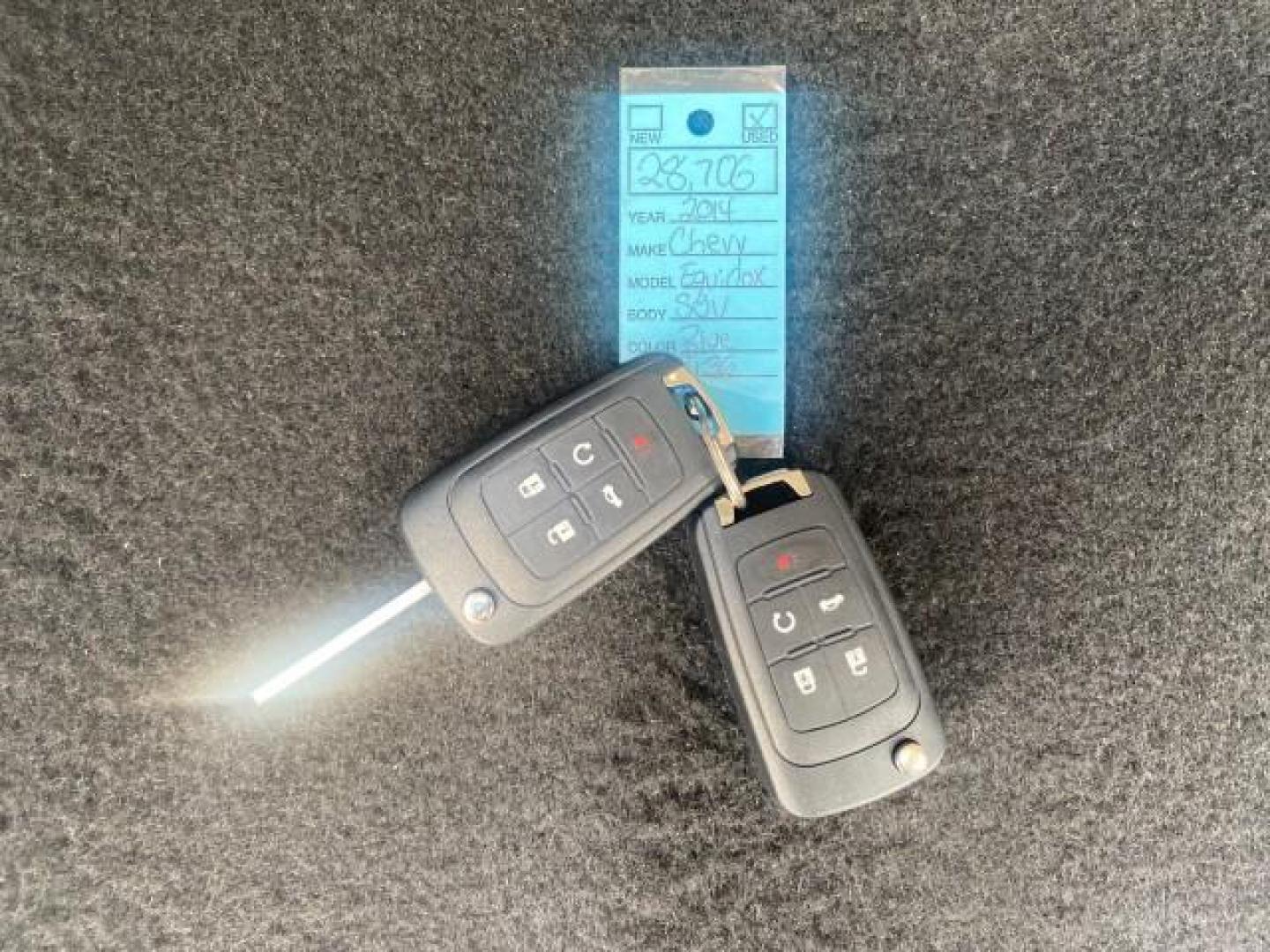2014 Silver Topaz Metallic /Light Titanium/Jet Black Chevrolet Equinox SUV LT 1 OWNER LOW MILES 28,707 (2GNALCEK2E6) with an 2.4L DOHC 4-Cyl SIDI Spark Ignition DI Engine engine, Automatic transmission, located at 4701 North Dixie Hwy, Pompano Beach, FL, 33064, (954) 422-2889, 26.240938, -80.123474 - OUR WEBPAGE FLORIDACARS1.COM HAS OVER 100 PHOTOS AND FREE CARFAX LINK 2014 Chevrolet Equinox LT 1 OWNER 4 Door Wagon/Sport Utility 2.4L I4 F DOHC 16V Flex Fuel 32 MPG Front Wheel Drive Features ABS Brakes Air Conditioning Alloy Wheels AM/FM Stereo Automatic Transmission Auxiliary Audio Input Bluetoo- Photo#23