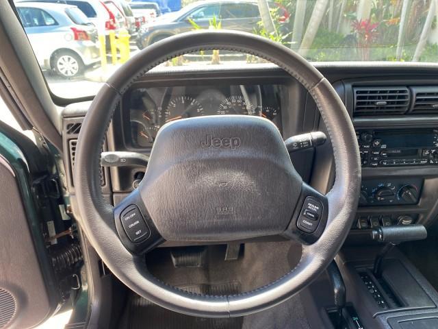 2000 Forest Green Pearl /Agate Jeep Cherokee Sport 1 OWNER 4X4 AC 4.0 6YL (1J4FF48S2YL) with an 4.0L SMFI I6 Power Tech Engine engine, Automatic transmission, located at 4701 North Dixie Hwy, Pompano Beach, FL, 33064, (954) 422-2889, 26.240938, -80.123474 - OUR WEBPAGE FLORIDACARS1.COM HAS OVER 100 PHOTOS AND FREE CARFAX LINK 2000 Jeep Cherokee Sport 4WD 4x4 4 Door Wagon/Sport Utility 4.0L I6 F Gasoline 22 MPG All Wheel Drive Features 4WD/AWD ABS Brakes Air Conditioning AM/FM Stereo Automatic Transmission Cassette Player CD Audio Cloth Seats Cruise Con - Photo#48