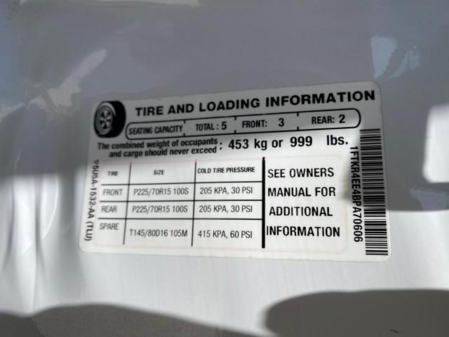 2011 Oxford White /Medium Dark Flint Ford Ranger X CAB XLT LOW MILES 44,686 (1FTKR4EE4BP) with an 4.0L SOHC V6 Engine engine, Automatic transmission, located at 4701 North Dixie Hwy, Pompano Beach, FL, 33064, (954) 422-2889, 26.240938, -80.123474 - OUR WEBPAGE FLORIDACARS1.COM HAS OVER 100 PHOTOS AND FREE CARFAX LINK 2011 Ford Ranger XLT 4 Door Extended Cab Pickup 4.0L V6 F SOHC 16V Gasoline 21 MPG Rear Wheel Drive Features ABS Brakes Air Conditioning AM/FM Stereo Automatic Transmission Auxiliary Audio Input Bed Liner CD Audio Cloth Seats Crui- Photo#74