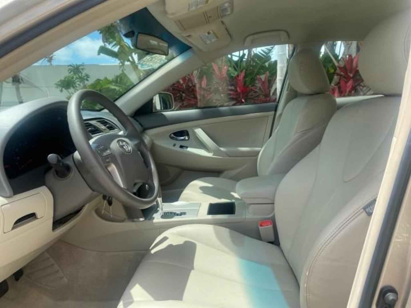 2009 Desert Sand Metallic /Bisque Toyota Camry LE LOW MILES 18,727 1 OWNER (4T1BE46K59U) with an 2.4L DOHC VVT-i 16-Valve 4-Cyl Engine engine, Automatic transmission, located at 4701 North Dixie Hwy, Pompano Beach, FL, 33064, (954) 422-2889, 26.240938, -80.123474 - OUR WEBPAGE FLORIDACARS1.COM HAS OVER 100 PHOTOS AND FREE CARFAX LINK 2009 Toyota Camry LE 1 OWNER Sedan 4 DR 2.4L I4 F DOHC 16V Gasoline 31 MPG Front Wheel Drive Features ABS Brakes Air Conditioning AM/FM Stereo Automatic Transmission Auxiliary Audio Input CD Audio Cruise Control Leather Seats Over - Photo#45