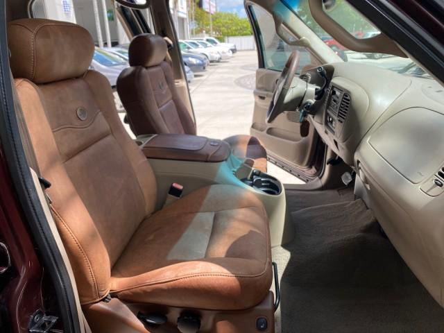 2002 Toreador Red Metallic /Dark Brown Ford F-150 CREW CAB King Ranch LOW MILES 56,886 (1FTRW07L12K) with an 5.4L SEFI OHC V8 Triton Engine engine, Automatic transmission, located at 4701 North Dixie Hwy, Pompano Beach, FL, 33064, (954) 422-2889, 26.240938, -80.123474 - OUR WEBPAGE FLORIDACARS1.COM HAS OVER 100 PHOTOS AND FREE CARFAX LINK 2002 Ford F-150 King Ranch Crew Pickup 5.4L V8 F SOHC 16V Gasoline 19 MPG Rear Wheel Drive Features ABS Brakes Air Conditioning Alloy Wheels AM/FM Stereo Automatic Transmission Bed Liner Cassette Player Cruise Control Leather Seat - Photo#12