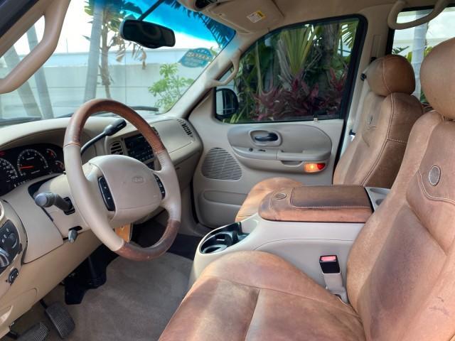 2002 Toreador Red Metallic /Dark Brown Ford F-150 CREW CAB King Ranch LOW MILES 56,886 (1FTRW07L12K) with an 5.4L SEFI OHC V8 Triton Engine engine, Automatic transmission, located at 4701 North Dixie Hwy, Pompano Beach, FL, 33064, (954) 422-2889, 26.240938, -80.123474 - OUR WEBPAGE FLORIDACARS1.COM HAS OVER 100 PHOTOS AND FREE CARFAX LINK 2002 Ford F-150 King Ranch Crew Pickup 5.4L V8 F SOHC 16V Gasoline 19 MPG Rear Wheel Drive Features ABS Brakes Air Conditioning Alloy Wheels AM/FM Stereo Automatic Transmission Bed Liner Cassette Player Cruise Control Leather Seat - Photo#46