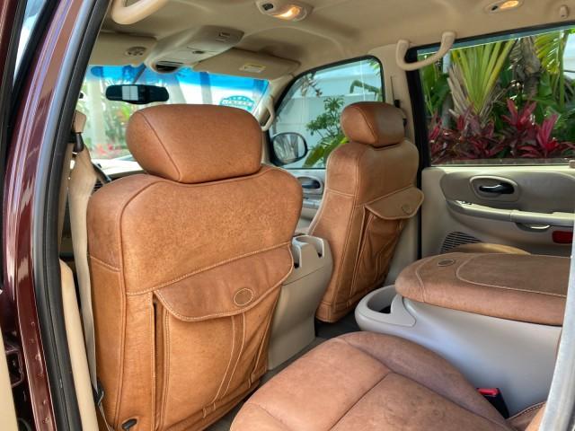 2002 Toreador Red Metallic /Dark Brown Ford F-150 CREW CAB King Ranch LOW MILES 56,886 (1FTRW07L12K) with an 5.4L SEFI OHC V8 Triton Engine engine, Automatic transmission, located at 4701 North Dixie Hwy, Pompano Beach, FL, 33064, (954) 422-2889, 26.240938, -80.123474 - OUR WEBPAGE FLORIDACARS1.COM HAS OVER 100 PHOTOS AND FREE CARFAX LINK 2002 Ford F-150 King Ranch Crew Pickup 5.4L V8 F SOHC 16V Gasoline 19 MPG Rear Wheel Drive Features ABS Brakes Air Conditioning Alloy Wheels AM/FM Stereo Automatic Transmission Bed Liner Cassette Player Cruise Control Leather Seat - Photo#76