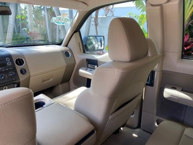 2008 Pueblo Gold Metallic /Tan Ford F-150 4WD Lariat 1 OWNER LOW MILES 83,919 (1FTPX14V58F) with an 5.4L 24-Valve EFI FFV V8 Engine engine, Automatic transmission, located at 4701 North Dixie Hwy, Pompano Beach, FL, 33064, (954) 422-2889, 26.240938, -80.123474 - OUR WEBPAGE FLORIDACARS1.COM HAS OVER 100 PHOTOS AND FREE CARFAX LINK 2008 Ford F-150 Lariat 1 OWNER 4 Door Extended Cab Pickup 5.4L V8 F SOHC Flex Fuel 17 MPG Rear Wheel Drive w/ 4X4 Features 4WD/AWD ABS Brakes Air Conditioning Alloy Wheels AM/FM Stereo Automatic Transmission Auxiliary Audio Input - Photo#83