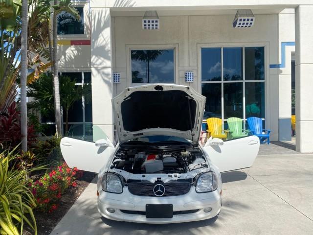 2002 Alabaster White /Charcoal/Beige Mercedes-Benz SLK-Class 2.3L SLK CONV LOW MILES 48,941 (WDBKK49F32F) with an 2.3L Supercharged And Intercooled DOHC SMPI 16-Valve In-Line 4-Cyl Engine engine, Automatic transmission, located at 4701 North Dixie Hwy, Pompano Beach, FL, 33064, (954) 422-2889, 26.240938, -80.123474 - OUR WEBPAGE FLORIDACARS1.COM HAS OVER 100 PHOTOS AND FREE CARFAX LINK 2002 Mercedes-Benz SLK 230 Kompressor Convertible 2.3L I4 F DOHC 16V Gasoline 30 MPG Rear Wheel Drive Features ABS Brakes Air Conditioning Alloy Wheels AM/FM Stereo Automatic Transmission BOSE Sound System Cassette Player Cruise C - Photo#16