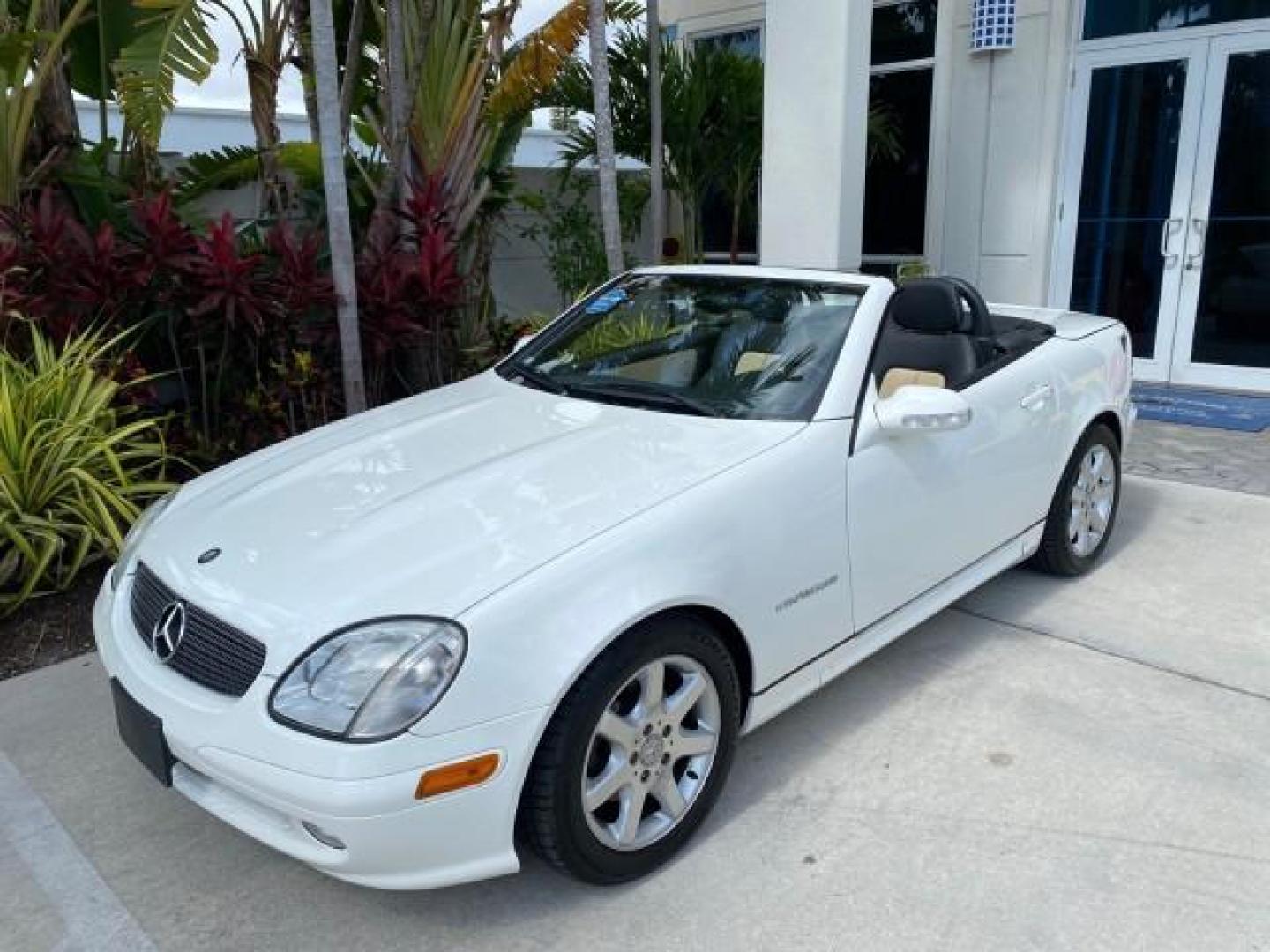 2002 Alabaster White /Charcoal/Beige Mercedes-Benz SLK-Class 2.3L SLK CONV LOW MILES 48,941 (WDBKK49F32F) with an 2.3L Supercharged And Intercooled DOHC SMPI 16-Valve In-Line 4-Cyl Engine engine, Automatic transmission, located at 4701 North Dixie Hwy, Pompano Beach, FL, 33064, (954) 422-2889, 26.240938, -80.123474 - OUR WEBPAGE FLORIDACARS1.COM HAS OVER 100 PHOTOS AND FREE CARFAX LINK 2002 Mercedes-Benz SLK 230 Kompressor Convertible 2.3L I4 F DOHC 16V Gasoline 30 MPG Rear Wheel Drive Features ABS Brakes Air Conditioning Alloy Wheels AM/FM Stereo Automatic Transmission BOSE Sound System Cassette Player Cruise C- Photo#33