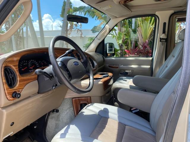 2004 Gold Ash Metallic /Medium Pebble Ford Econoline HIGH TOP CONVERSION VAN 1 OWNER LOW MILES 37,883 (1FDRE14L64H) with an 5.4L SOHC EFI V8 Triton Engine engine, Automatic transmission, located at 4701 North Dixie Hwy, Pompano Beach, FL, 33064, (954) 422-2889, 26.240938, -80.123474 - OUR WEBPAGE FLORIDACARS1.COM HAS OVER 100 PHOTOS AND FREE CARFAX LINK 2004 Ford Econoline E150 HIGH TOP CONVERSION VAN SHERROD 1 OWNER Van 5.4L V8 F SOHC 16V Gasoline 17 MPG Rear Wheel Drive Features ABS Brakes Air Conditioning Alloy Wheels AM/FM Stereo Automatic Transmission CD Audio Conversion Van - Photo#47
