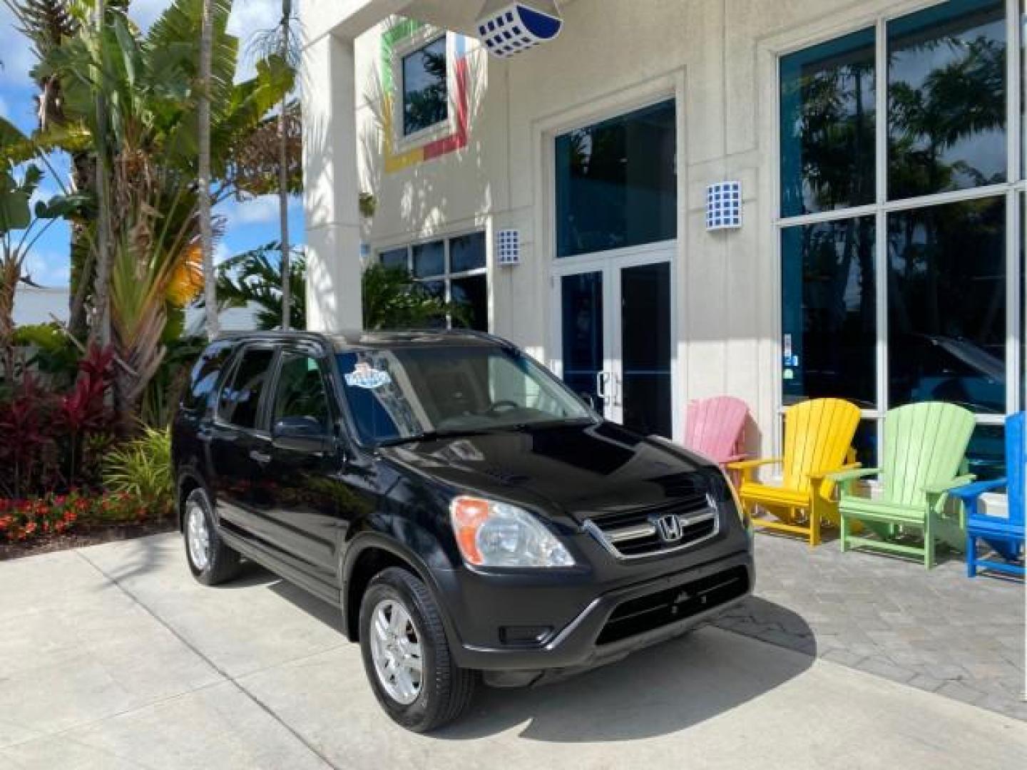 2004 Nighthawk Black Pearl /Black Honda CR-V 4WD EX LOW MILES 61,201 1 OWNER (SHSRD78874U) with an 2.4L DOHC PGM-FI 16-Valve i-VTEC I4 Engine engine, Automatic transmission, located at 4701 North Dixie Hwy, Pompano Beach, FL, 33064, (954) 422-2889, 26.240938, -80.123474 - OUR WEBPAGE FLORIDACARS1.COM HAS OVER 100 PHOTOS AND FREE CARFAX LINK 2004 Honda CR-V EX 1 OWNER 4 Door Wagon/Sport Utility 2.4L I4 F DOHC Gasoline 26 MPG All Wheel Drive Features Air Conditioning Alloy Wheels Cloth Seats Cruise Control Power Locks Power Mirrors Power Windows Sunroof(s) 2004 Honda C - Photo#1