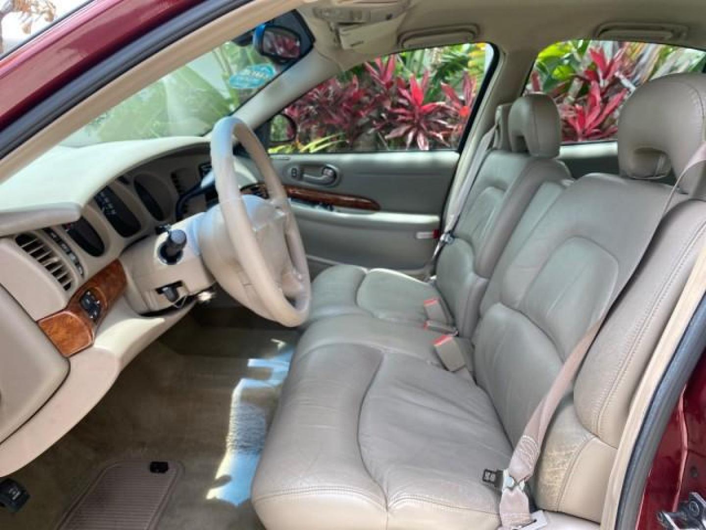 2000 Medium Red Pearl /Taupe Buick LeSabre Limited LEATHER LOW MILES (1G4HR54K1YU) with an 3.8L SFI V6 3800 Series II Engine engine, Automatic transmission, located at 4701 North Dixie Hwy, Pompano Beach, FL, 33064, (954) 422-2889, 26.240938, -80.123474 - OUR WEBPAGE FLORIDACARS1.COM HAS OVER 100 PHOTOS AND FREE CARFAX LINK 2000 Buick Lesabre Limited Sedan 4 DR 3.8L V6 F 12V Gasoline 30 MPG Front Wheel Drive Features ABS Brakes Air Conditioning Alloy Wheels AM/FM Stereo Automatic Transmission Cassette Player CD Audio Cruise Control Leather Seats Powe- Photo#43