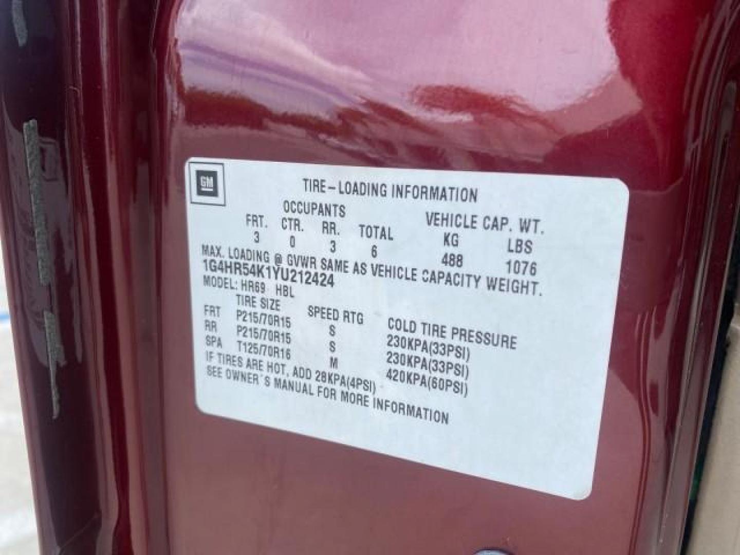 2000 Medium Red Pearl /Taupe Buick LeSabre Limited LEATHER LOW MILES (1G4HR54K1YU) with an 3.8L SFI V6 3800 Series II Engine engine, Automatic transmission, located at 4701 North Dixie Hwy, Pompano Beach, FL, 33064, (954) 422-2889, 26.240938, -80.123474 - OUR WEBPAGE FLORIDACARS1.COM HAS OVER 100 PHOTOS AND FREE CARFAX LINK 2000 Buick Lesabre Limited Sedan 4 DR 3.8L V6 F 12V Gasoline 30 MPG Front Wheel Drive Features ABS Brakes Air Conditioning Alloy Wheels AM/FM Stereo Automatic Transmission Cassette Player CD Audio Cruise Control Leather Seats Powe- Photo#70