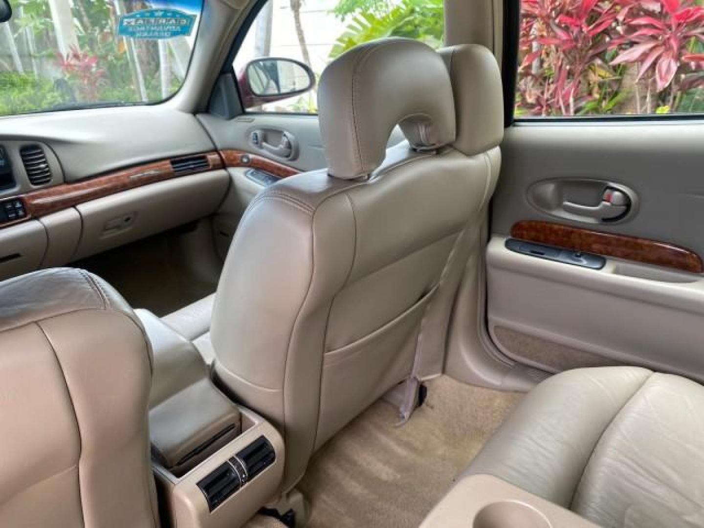 2000 Medium Red Pearl /Taupe Buick LeSabre Limited LEATHER LOW MILES (1G4HR54K1YU) with an 3.8L SFI V6 3800 Series II Engine engine, Automatic transmission, located at 4701 North Dixie Hwy, Pompano Beach, FL, 33064, (954) 422-2889, 26.240938, -80.123474 - OUR WEBPAGE FLORIDACARS1.COM HAS OVER 100 PHOTOS AND FREE CARFAX LINK 2000 Buick Lesabre Limited Sedan 4 DR 3.8L V6 F 12V Gasoline 30 MPG Front Wheel Drive Features ABS Brakes Air Conditioning Alloy Wheels AM/FM Stereo Automatic Transmission Cassette Player CD Audio Cruise Control Leather Seats Powe- Photo#82