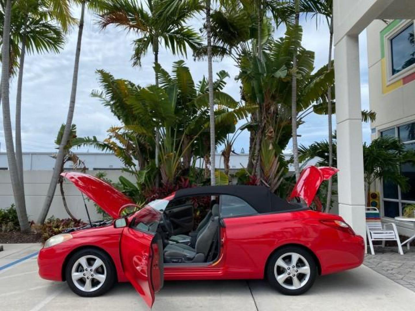 2004 Absolutely Red /Dark Stone Toyota Camry Solara CONV SE 1 OWNER 74972 Mi (4T1FA38P64U) with an 3.3L DOHC SMPI VVT-i 24-Valve V6 Engine engine, Automatic transmission, located at 4701 North Dixie Hwy, Pompano Beach, FL, 33064, (954) 422-2889, 26.240938, -80.123474 - OUR WEBPAGE FLORIDACARS1.COM HAS OVER 100 PHOTOS AND FREE CARFAX LINK 2004 Toyota Camry Solara SE V6 Convertible 3.3L V6 F DOHC 24V Gasoline 29 MPG Front Wheel Drive Features ABS Brakes Air Conditioning Alloy Wheels AM/FM Stereo Automatic Transmission Cassette Player CD Audio Cloth Seats Cruise Cont- Photo#8