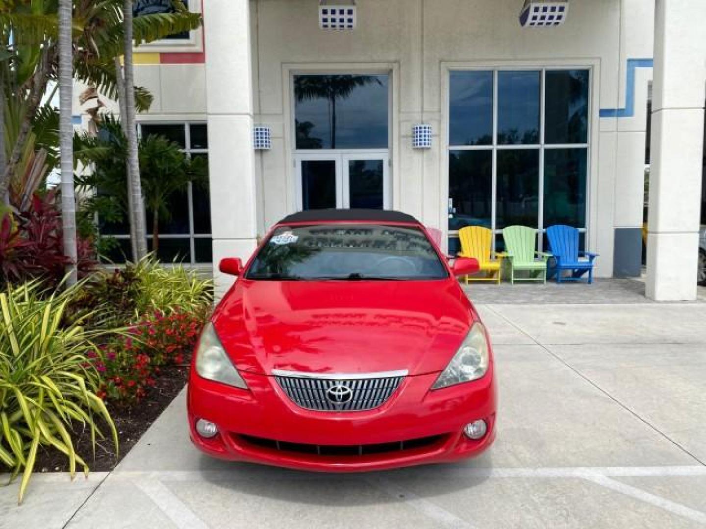 2004 Absolutely Red /Dark Stone Toyota Camry Solara CONV SE 1 OWNER 74972 Mi (4T1FA38P64U) with an 3.3L DOHC SMPI VVT-i 24-Valve V6 Engine engine, Automatic transmission, located at 4701 North Dixie Hwy, Pompano Beach, FL, 33064, (954) 422-2889, 26.240938, -80.123474 - OUR WEBPAGE FLORIDACARS1.COM HAS OVER 100 PHOTOS AND FREE CARFAX LINK 2004 Toyota Camry Solara SE V6 Convertible 3.3L V6 F DOHC 24V Gasoline 29 MPG Front Wheel Drive Features ABS Brakes Air Conditioning Alloy Wheels AM/FM Stereo Automatic Transmission Cassette Player CD Audio Cloth Seats Cruise Cont- Photo#26