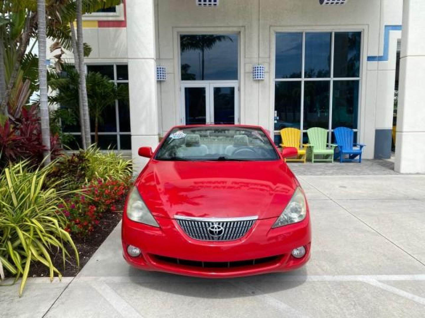 2004 Absolutely Red /Dark Stone Toyota Camry Solara CONV SE 1 OWNER 74972 Mi (4T1FA38P64U) with an 3.3L DOHC SMPI VVT-i 24-Valve V6 Engine engine, Automatic transmission, located at 4701 North Dixie Hwy, Pompano Beach, FL, 33064, (954) 422-2889, 26.240938, -80.123474 - OUR WEBPAGE FLORIDACARS1.COM HAS OVER 100 PHOTOS AND FREE CARFAX LINK 2004 Toyota Camry Solara SE V6 Convertible 3.3L V6 F DOHC 24V Gasoline 29 MPG Front Wheel Drive Features ABS Brakes Air Conditioning Alloy Wheels AM/FM Stereo Automatic Transmission Cassette Player CD Audio Cloth Seats Cruise Cont- Photo#27