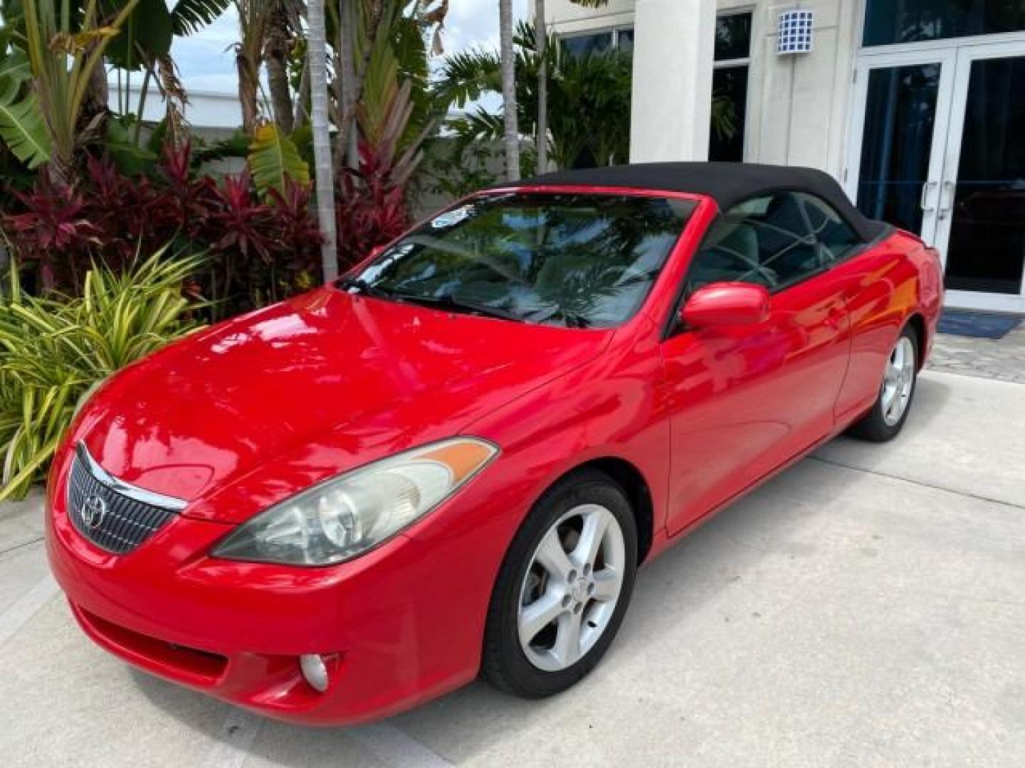 2004 Absolutely Red /Dark Stone Toyota Camry Solara CONV SE 1 OWNER 74972 Mi (4T1FA38P64U) with an 3.3L DOHC SMPI VVT-i 24-Valve V6 Engine engine, Automatic transmission, located at 4701 North Dixie Hwy, Pompano Beach, FL, 33064, (954) 422-2889, 26.240938, -80.123474 - OUR WEBPAGE FLORIDACARS1.COM HAS OVER 100 PHOTOS AND FREE CARFAX LINK 2004 Toyota Camry Solara SE V6 Convertible 3.3L V6 F DOHC 24V Gasoline 29 MPG Front Wheel Drive Features ABS Brakes Air Conditioning Alloy Wheels AM/FM Stereo Automatic Transmission Cassette Player CD Audio Cloth Seats Cruise Cont- Photo#32