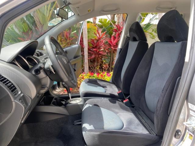 2007 Storm Silver Metallic /Black Honda Fit Sport 1 OWNER LOW MILES 22,306 (JHMGD38607S) with an 1.5L SOHC PGM-FI 16-Valve VTEC I4 Engine engine, Automatic transmission, located at 4701 North Dixie Hwy, Pompano Beach, FL, 33064, (954) 422-2889, 26.240938, -80.123474 - OUR WEBPAGE FLORIDACARS1.COM HAS OVER 100 PHOTOS AND FREE CARFAX LINK 2007 Honda Fit Sport 1 OWNER Hatchback 4 DR 1.5L I4 F SOHC Gasoline 37 MPG Front Wheel Drive Features ABS Brakes Air Conditioning Alloy Wheels AM/FM Stereo Automatic Transmission Auxiliary Audio Input CD Audio Cloth Seats Cruise C - Photo#10