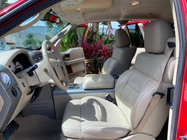 2007 Bright Red /Tan Ford F-150 Lariat 4WD LEATHER LOW MILES 80,286 (1FTPX14V97N) with an 5.4L 24-Valve EFI FFV V8 Engine engine, Automatic transmission, located at 4701 North Dixie Hwy, Pompano Beach, FL, 33064, (954) 422-2889, 26.240938, -80.123474 - OUR WEBPAGE FLORIDACARS1.COM HAS OVER 100 PHOTOS AND FREE CARFAX LINK 2007 Ford F-150 Lariat 4 Door Extended Cab Pickup 5.4L V8 F SOHC Flex Fuel 18 MPG Rear Wheel Drive w/ 4X4 Features 20 Inch Plus Wheels 4WD/AWD ABS Brakes Air Conditioning Alloy Wheels AM/FM Stereo Automatic Transmission Auxiliary - Photo#10