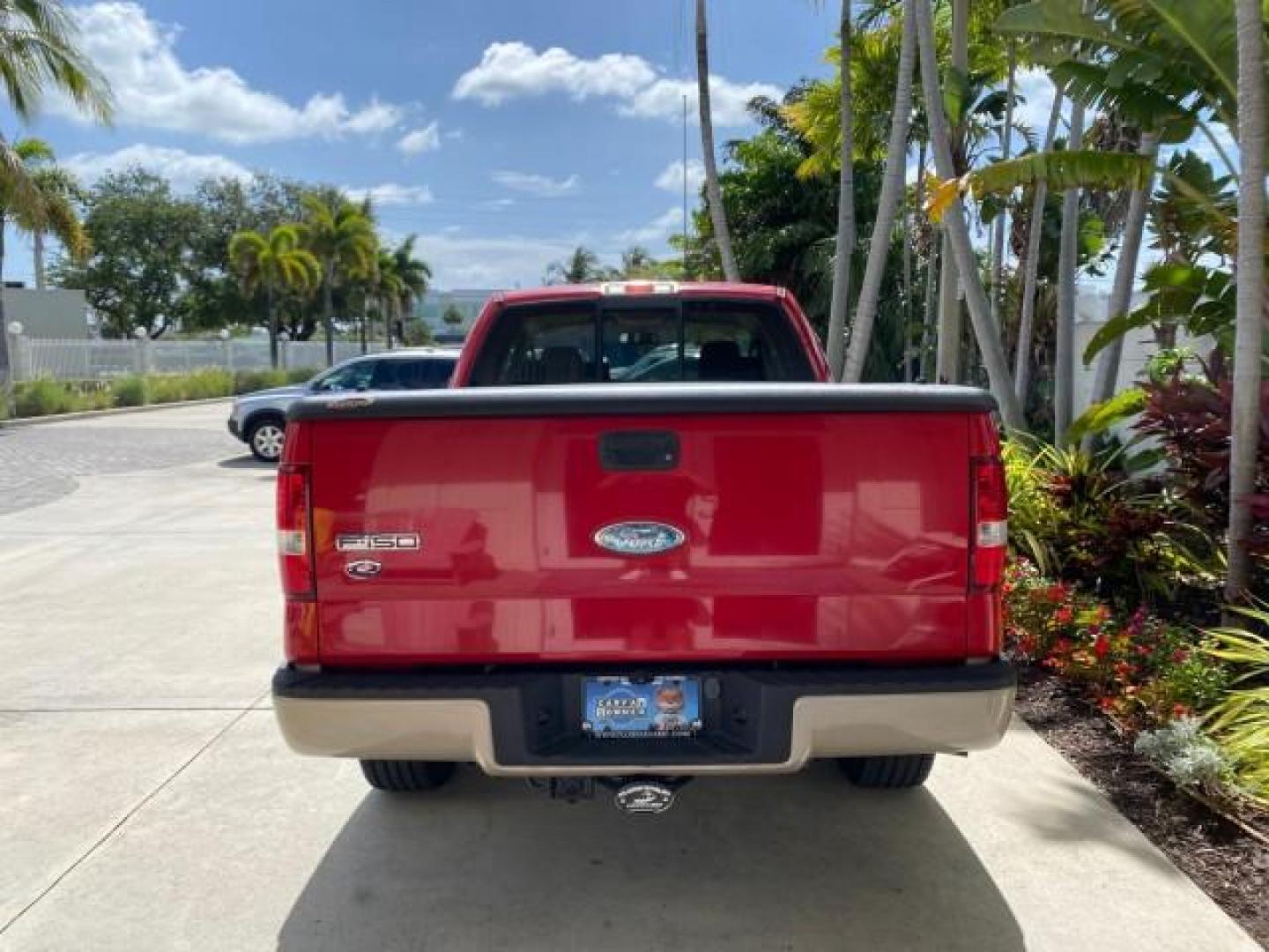 2007 Bright Red /Tan Ford F-150 Lariat 4WD LEATHER LOW MILES 80,286 (1FTPX14V97N) with an 5.4L 24-Valve EFI FFV V8 Engine engine, Automatic transmission, located at 4701 North Dixie Hwy, Pompano Beach, FL, 33064, (954) 422-2889, 26.240938, -80.123474 - OUR WEBPAGE FLORIDACARS1.COM HAS OVER 100 PHOTOS AND FREE CARFAX LINK 2007 Ford F-150 Lariat 4 Door Extended Cab Pickup 5.4L V8 F SOHC Flex Fuel 18 MPG Rear Wheel Drive w/ 4X4 Features 20 Inch Plus Wheels 4WD/AWD ABS Brakes Air Conditioning Alloy Wheels AM/FM Stereo Automatic Transmission Auxiliary- Photo#35