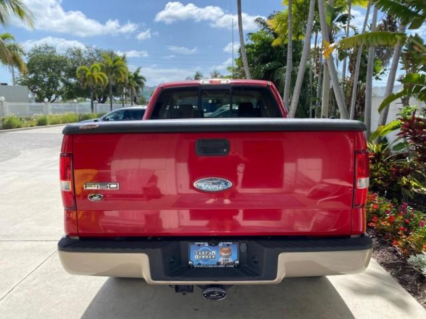 2007 Bright Red /Tan Ford F-150 Lariat 4WD LEATHER LOW MILES 80,286 (1FTPX14V97N) with an 5.4L 24-Valve EFI FFV V8 Engine engine, Automatic transmission, located at 4701 North Dixie Hwy, Pompano Beach, FL, 33064, (954) 422-2889, 26.240938, -80.123474 - OUR WEBPAGE FLORIDACARS1.COM HAS OVER 100 PHOTOS AND FREE CARFAX LINK 2007 Ford F-150 Lariat 4 Door Extended Cab Pickup 5.4L V8 F SOHC Flex Fuel 18 MPG Rear Wheel Drive w/ 4X4 Features 20 Inch Plus Wheels 4WD/AWD ABS Brakes Air Conditioning Alloy Wheels AM/FM Stereo Automatic Transmission Auxiliary- Photo#36