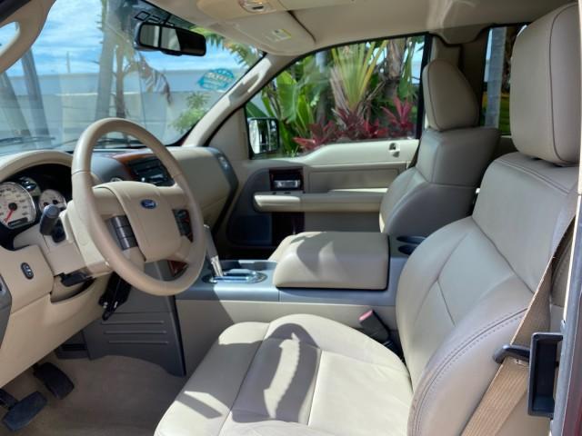 2007 Bright Red /Tan Ford F-150 Lariat 4WD LEATHER LOW MILES 80,286 (1FTPX14V97N) with an 5.4L 24-Valve EFI FFV V8 Engine engine, Automatic transmission, located at 4701 North Dixie Hwy, Pompano Beach, FL, 33064, (954) 422-2889, 26.240938, -80.123474 - OUR WEBPAGE FLORIDACARS1.COM HAS OVER 100 PHOTOS AND FREE CARFAX LINK 2007 Ford F-150 Lariat 4 Door Extended Cab Pickup 5.4L V8 F SOHC Flex Fuel 18 MPG Rear Wheel Drive w/ 4X4 Features 20 Inch Plus Wheels 4WD/AWD ABS Brakes Air Conditioning Alloy Wheels AM/FM Stereo Automatic Transmission Auxiliary - Photo#46