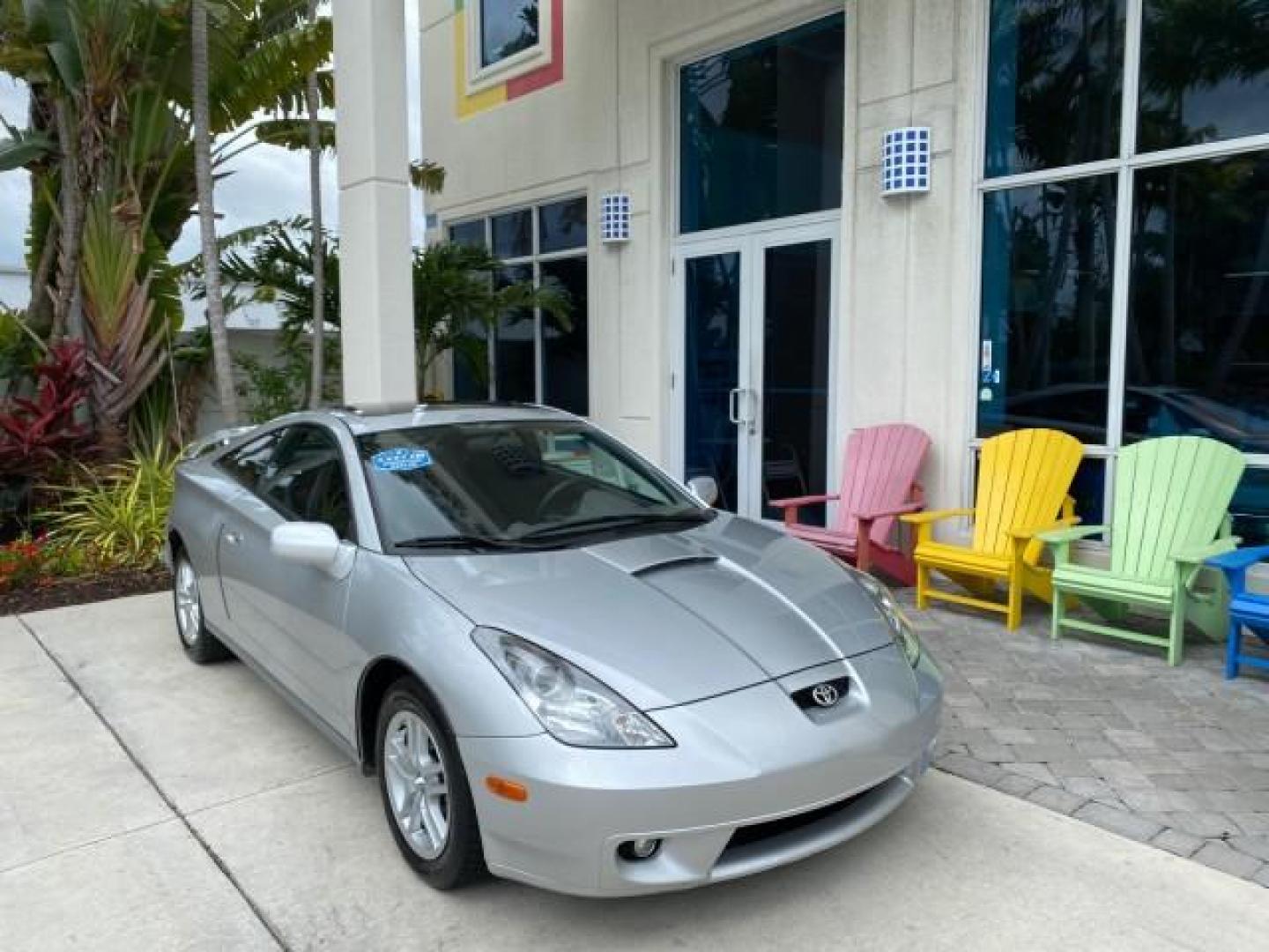 2001 Liquid Silver /Black/Silver Toyota Celica GT COUPE LOW MILES 60,070 (JTDDR32T310) with an 1.8L DOHC MPFI 16-Valve 4-Cyl Engine engine, Automatic transmission, located at 4701 North Dixie Hwy, Pompano Beach, FL, 33064, (954) 422-2889, 26.240938, -80.123474 - OUR WEBPAGE FLORIDACARS1.COM HAS OVER 100 PHOTOS AND FREE CARFAX LINK 2001 Toyota Celica GT Hatchback 2 DR 1.8L I4 F DOHC 16V Gasoline 34 MPG Front Wheel Drive Features Air Conditioning Alloy Wheels AM/FM Stereo Automatic Transmission Cassette Player CD Audio Cloth Seats Cruise Control Power Locks P- Photo#1