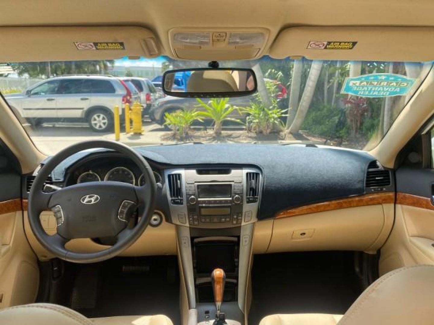 2009 Pearl White /Camel Hyundai Sonata SUNROOF Limited LOW MILES 45,849 (5NPEU46F69H) with an 3.3L DOHC V6 Engine engine, Automatic transmission, located at 4701 North Dixie Hwy, Pompano Beach, FL, 33064, (954) 422-2889, 26.240938, -80.123474 - OUR WEBPAGE FLORIDACARS1.COM HAS OVER 100 PHOTOS AND FREE CARFAX LINK 2009 Hyundai Sonata Limited V6 Sedan 4 DR 3.3L V6 F DOHC 24V Gasoline 19 MPG Front Wheel Drive Features ABS Brakes Air Conditioning Alloy Wheels AM/FM Stereo Automatic Transmission Auxiliary Audio Input CD Audio Cruise Control Fro- Photo#86