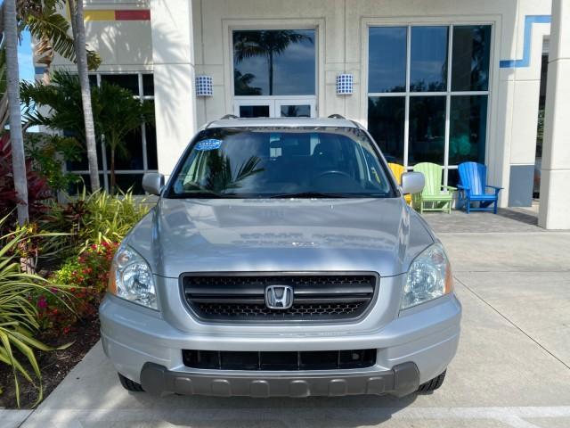 2004 Starlight Silver Metallic /Gray Honda Pilot EX-L 4WD LOW MILES 64,262 (2HKYF18574H) with an 3.5L SOHC PGM-FI 24-Valve VTEC V6 Engine engine, Automatic transmission, located at 4701 North Dixie Hwy, Pompano Beach, FL, 33064, (954) 422-2889, 26.240938, -80.123474 - OUR WEBPAGE FLORIDACARS1.COM HAS OVER 100 PHOTOS AND FREE CARFAX LINK 2004 Honda Pilot EX-L 4WD/AWD 4 Door Wagon/Sport Utility 3.5L V6 F SOHC Gasoline 22 MPG All Wheel Drive Features 4WD/AWD ABS Brakes Air Conditioning Alloy Wheels AM/FM Stereo Automatic Transmission Cassette Player CD Audio Cruise- Photo#26