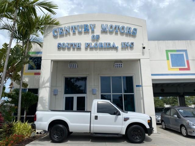 2008 Oxford White /Camel Ford Super Duty F-350 POWER STROKE TURBO DIESEL XL (1FTSF30R88E) with an 6.4L OHV V8 Turbo-Diesel Power Stroke Engine engine, Automatic transmission, located at 4701 North Dixie Hwy, Pompano Beach, FL, 33064, (954) 422-2889, 26.240938, -80.123474 - OUR WEBPAGE FLORIDACARS1.COM HAS OVER 100 PHOTOS AND FREE CARFAX LINK 2008 Ford F-350 Super Duty XL Turbo Diesel Pickup 6.4L V8 F Diesel Rear Wheel Drive Features ABS Brakes AM/FM Stereo Automatic Transmission Bed Liner Long Bed A/C Running Boards Turbo Diesel Engine Vinyl Seats 2008 Ford Super Duty- Photo#0