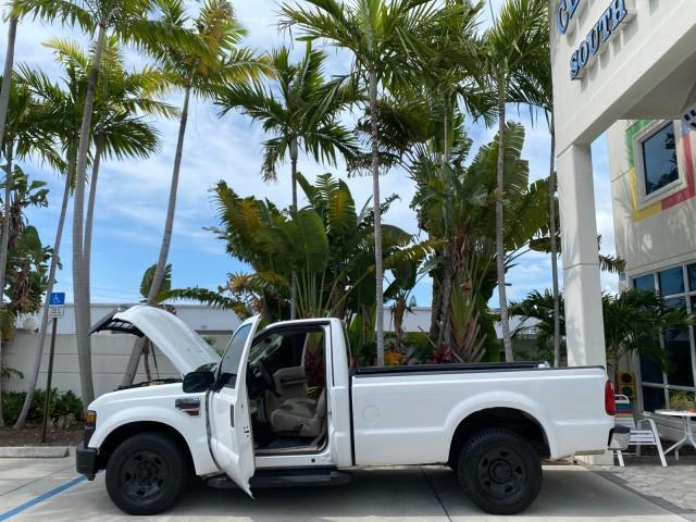 2008 Oxford White /Camel Ford Super Duty F-350 POWER STROKE TURBO DIESEL XL (1FTSF30R88E) with an 6.4L OHV V8 Turbo-Diesel Power Stroke Engine engine, Automatic transmission, located at 4701 North Dixie Hwy, Pompano Beach, FL, 33064, (954) 422-2889, 26.240938, -80.123474 - OUR WEBPAGE FLORIDACARS1.COM HAS OVER 100 PHOTOS AND FREE CARFAX LINK 2008 Ford F-350 Super Duty XL Turbo Diesel Pickup 6.4L V8 F Diesel Rear Wheel Drive Features ABS Brakes AM/FM Stereo Automatic Transmission Bed Liner Long Bed A/C Running Boards Turbo Diesel Engine Vinyl Seats 2008 Ford Super Duty- Photo#8