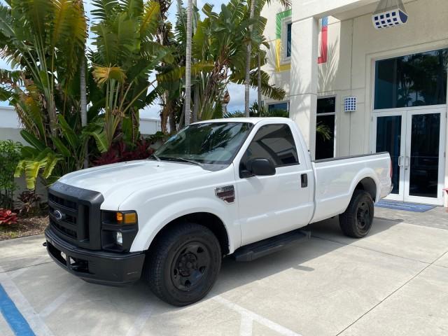 2008 Oxford White /Camel Ford Super Duty F-350 POWER STROKE TURBO DIESEL XL (1FTSF30R88E) with an 6.4L OHV V8 Turbo-Diesel Power Stroke Engine engine, Automatic transmission, located at 4701 North Dixie Hwy, Pompano Beach, FL, 33064, (954) 422-2889, 26.240938, -80.123474 - OUR WEBPAGE FLORIDACARS1.COM HAS OVER 100 PHOTOS AND FREE CARFAX LINK 2008 Ford F-350 Super Duty XL Turbo Diesel Pickup 6.4L V8 F Diesel Rear Wheel Drive Features ABS Brakes AM/FM Stereo Automatic Transmission Bed Liner Long Bed A/C Running Boards Turbo Diesel Engine Vinyl Seats 2008 Ford Super Duty- Photo#28