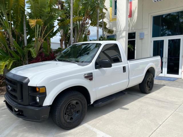 2008 Oxford White /Camel Ford Super Duty F-350 POWER STROKE TURBO DIESEL XL (1FTSF30R88E) with an 6.4L OHV V8 Turbo-Diesel Power Stroke Engine engine, Automatic transmission, located at 4701 North Dixie Hwy, Pompano Beach, FL, 33064, (954) 422-2889, 26.240938, -80.123474 - OUR WEBPAGE FLORIDACARS1.COM HAS OVER 100 PHOTOS AND FREE CARFAX LINK 2008 Ford F-350 Super Duty XL Turbo Diesel Pickup 6.4L V8 F Diesel Rear Wheel Drive Features ABS Brakes AM/FM Stereo Automatic Transmission Bed Liner Long Bed A/C Running Boards Turbo Diesel Engine Vinyl Seats 2008 Ford Super Duty- Photo#29
