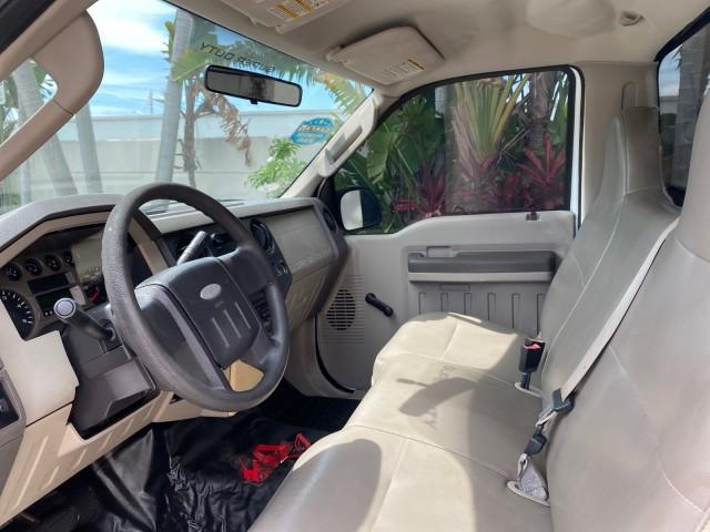 2008 Oxford White /Camel Ford Super Duty F-350 POWER STROKE TURBO DIESEL XL (1FTSF30R88E) with an 6.4L OHV V8 Turbo-Diesel Power Stroke Engine engine, Automatic transmission, located at 4701 North Dixie Hwy, Pompano Beach, FL, 33064, (954) 422-2889, 26.240938, -80.123474 - OUR WEBPAGE FLORIDACARS1.COM HAS OVER 100 PHOTOS AND FREE CARFAX LINK 2008 Ford F-350 Super Duty XL Turbo Diesel Pickup 6.4L V8 F Diesel Rear Wheel Drive Features ABS Brakes AM/FM Stereo Automatic Transmission Bed Liner Long Bed A/C Running Boards Turbo Diesel Engine Vinyl Seats 2008 Ford Super Duty- Photo#48