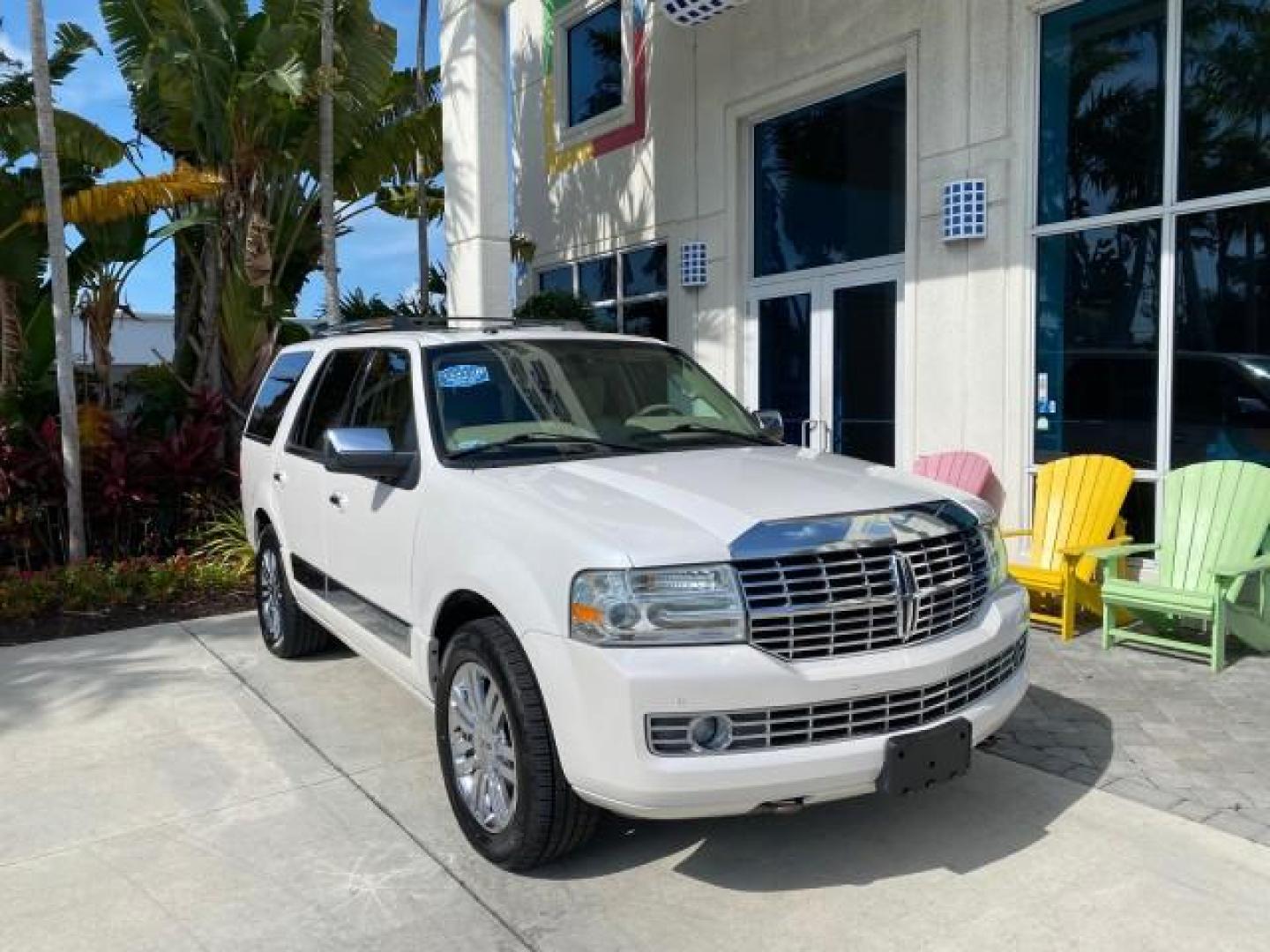 2010 White Platinum Tri-Coat Metallic /Camel Lincoln Navigator 4WD SUNROOF LOW MILES 31,209 (5LMJJ2J50AE) with an 5.4L SOHC 24-Valve V8 FFV Engine engine, Automatic transmission, located at 4701 North Dixie Hwy, Pompano Beach, FL, 33064, (954) 422-2889, 26.240938, -80.123474 - OUR WEBPAGE FLORIDACARS1.COM HAS OVER 100 PHOTOS AND FREE CARFAX LINK 2010 Lincoln Navigator 4 Door Wagon/Sport Utility 5.4L V8 F SOHC 24V Flex Fuel 18 MPG Rear Wheel Drive w/ 4X4 Features 20 Inch Plus Wheels 4WD/AWD A/C Seat(s) ABS Brakes Air Conditioning Alloy Wheels AM/FM Stereo Automatic Transmi- Photo#1