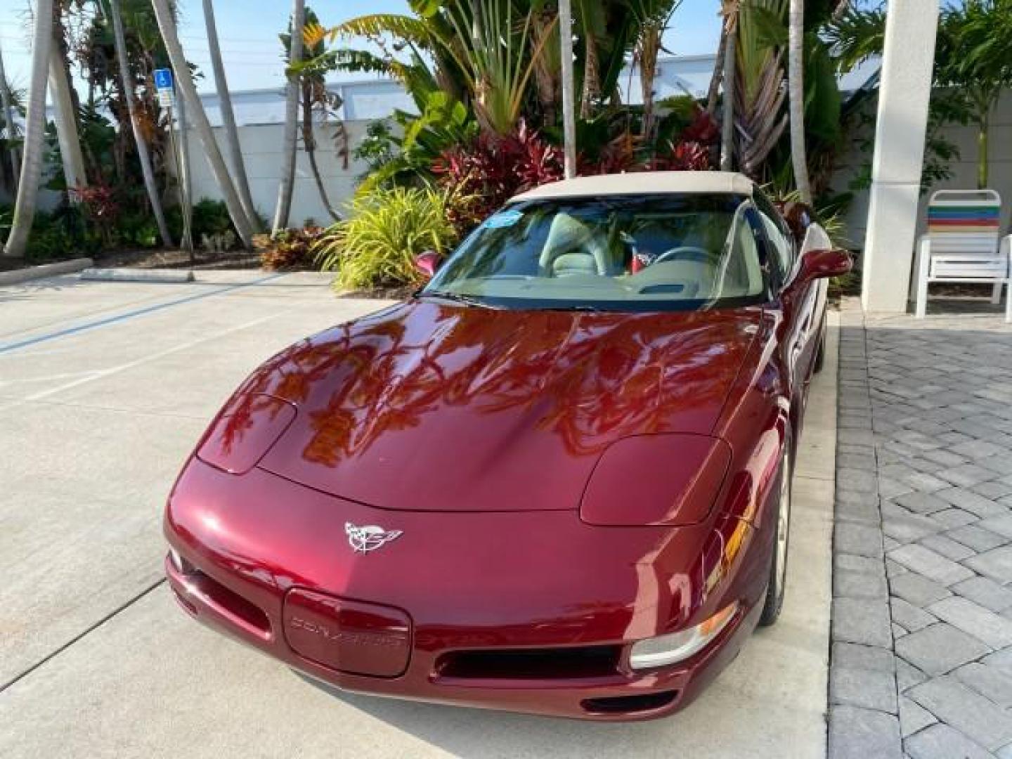 2003 50th Anniversary Red /Light Oak Chevrolet Corvette 50TH CONVERTIBLE LOW MILES 6,742 (1G1YY32G735) with an 5.7L Ls1 V8 SFI Engine engine, Automatic transmission, located at 4701 North Dixie Hwy, Pompano Beach, FL, 33064, (954) 422-2889, 26.240938, -80.123474 - OUR WEBPAGE FLORIDACARS1.COM HAS OVER 100 PHOTOS AND FREE CARFAX LINK 2003 Chevrolet Corvette 50th Anniversary Convertible 5.7L V8 F OHV Gasoline 25 MPG Rear Wheel Drive Features ABS Brakes Air Conditioning Alloy Wheels AM/FM Stereo Automatic Transmission BOSE Sound System CD Audio Cruise Control He- Photo#3