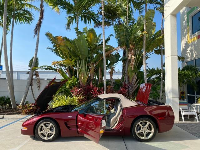 2003 50th Anniversary Red /Light Oak Chevrolet Corvette 50TH CONVERTIBLE LOW MILES 6,742 (1G1YY32G735) with an 5.7L Ls1 V8 SFI Engine engine, Automatic transmission, located at 4701 North Dixie Hwy, Pompano Beach, FL, 33064, (954) 422-2889, 26.240938, -80.123474 - OUR WEBPAGE FLORIDACARS1.COM HAS OVER 100 PHOTOS AND FREE CARFAX LINK 2003 Chevrolet Corvette 50th Anniversary Convertible 5.7L V8 F OHV Gasoline 25 MPG Rear Wheel Drive Features ABS Brakes Air Conditioning Alloy Wheels AM/FM Stereo Automatic Transmission BOSE Sound System CD Audio Cruise Control He- Photo#8
