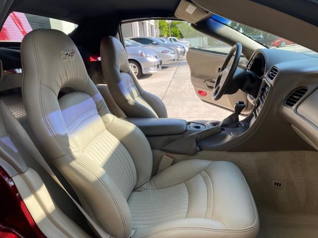 2003 50th Anniversary Red /Light Oak Chevrolet Corvette 50TH CONVERTIBLE LOW MILES 6,742 (1G1YY32G735) with an 5.7L Ls1 V8 SFI Engine engine, Automatic transmission, located at 4701 North Dixie Hwy, Pompano Beach, FL, 33064, (954) 422-2889, 26.240938, -80.123474 - OUR WEBPAGE FLORIDACARS1.COM HAS OVER 100 PHOTOS AND FREE CARFAX LINK 2003 Chevrolet Corvette 50th Anniversary Convertible 5.7L V8 F OHV Gasoline 25 MPG Rear Wheel Drive Features ABS Brakes Air Conditioning Alloy Wheels AM/FM Stereo Automatic Transmission BOSE Sound System CD Audio Cruise Control He- Photo#12